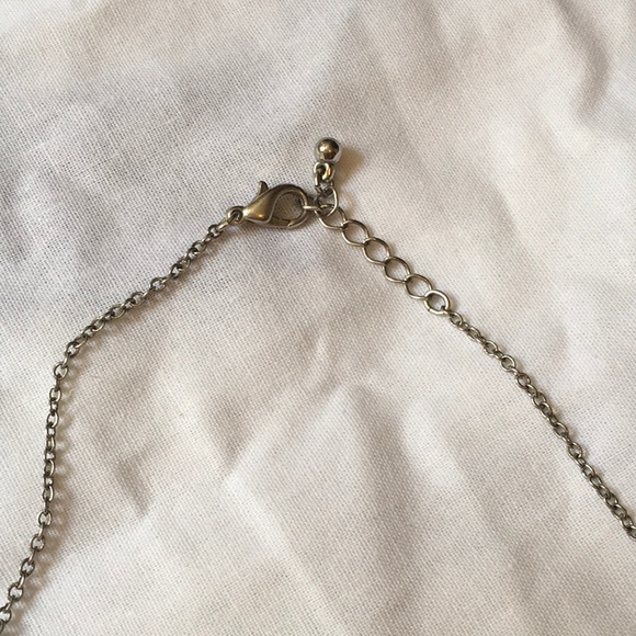 Cheerleader Necklace 16” Silvertone - Picture 3 of 4